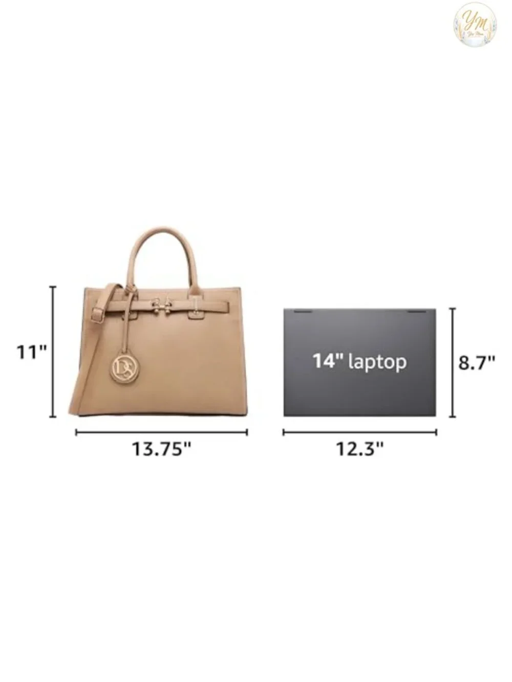 Structured Satchel Purse Pebbled Vegan Leather Work Handbag Tote Shoulder Bag